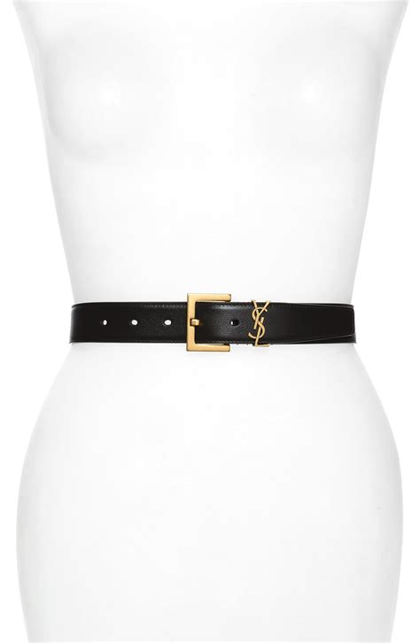 ysl cibtura|Saint Laurent YSL Cintura Leather Belt .